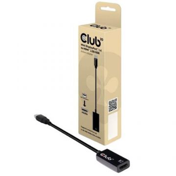 Adaptor Club3D CAC-1180, Mini DisplayPort 1.4 - HDMI 2.0b Adaptor Club3D CAC-1180, Mini DisplayPort 1.4 - HDMI 2.0b