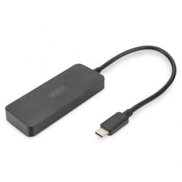 Adaptor video DIGITUS DS-45334, USB Tip C, 3 x DisplayPort, 4K/60Hz
