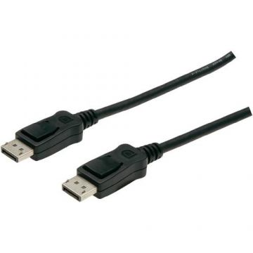 Cablu Assmann, 2 x Displayport tata, 1m, Negru