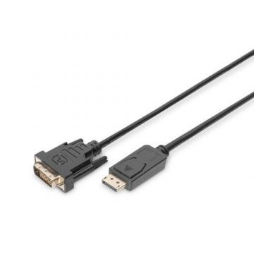 Cablu Digitus AK-340306-020-S, DisplayPort/DVI-D, 2m, Negru