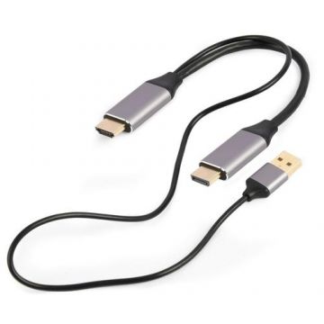 Cablu Gembird A-HDMIM-DPM-01, HDMI la DisplayPort, 4K, 2m (Negru)