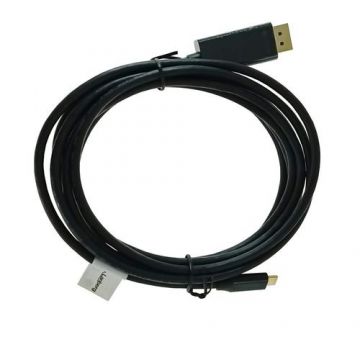 Cablu Lanberg CA-CMDP-10CU-0030-BK, USB-C, DisplayPort, 3m, 4K/60Hz (Negru)