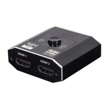 Comutator HDMI Gembird DSW-HDMI-21, 4K, 2 porturi, Negru