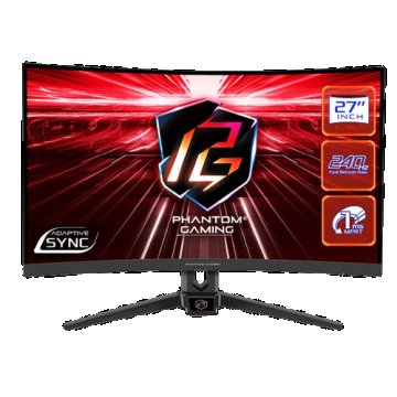Monitor Gaming VA LED Asrock 27inch PG27F15RS1A, Full HD (1920 x 1080), HDMI, DisplayPort, AMD FreeSync, Ecran Curbat, Boxe, 240 Hz, 1 ms (Negru) Monitor Gaming VA LED Asrock 27inch PG27F15RS1A, Full HD (1920 x 1080), HDMI, DisplayPort, AMD FreeSync, Ecran Curbat, Boxe, 240 Hz, 1 ms (Negru)
