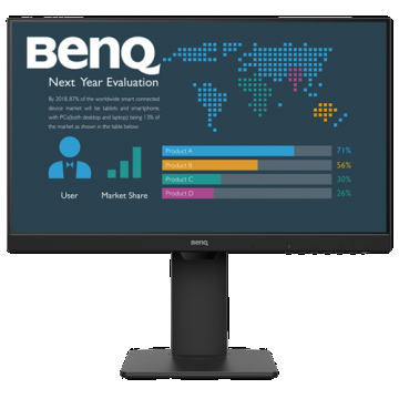 Monitor IPS LED BENQ 23.8inch BL2485TC, Full HD (1920 x 1080), HDMI, DisplayPort, Pivot (Negru)