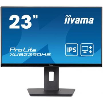 Monitor IPS LED iiyama 23inch ProLite XUB2390HS-B5, Full HD (1920 x 1080), DVI-D, VGA, HDMI, Pivot, Boxe (Negru) Monitor IPS LED iiyama 23inch ProLite XUB2390HS-B5, Full HD (1920 x 1080), DVI-D, VGA, HDMI, Pivot, Boxe (Negru)
