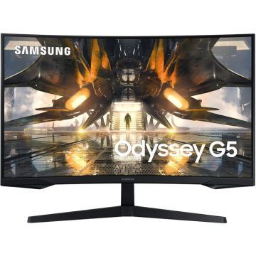 Monitor LED Samsung Gaming Odyssey G5 LS32AG550EPXEN Curbat 32 inch QHD VA 1 ms 165 Hz HDR FreeSync Premium