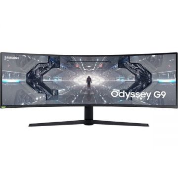 Monitor LED Samsung Gaming Odyssey G9 LC49G95TSSPXEN Curbat 49 inch DQHD VA 1 ms 240 Hz HDR FreeSync Premium Pro & G-Sy