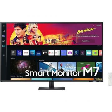 Monitor LED Samsung Smart M7, 43inch, UHD 3840x2160, 4ms GTG, Negru