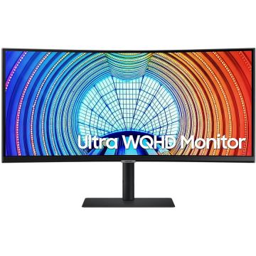 Monitor LED Samsung ViewFinity S6 S65UA LS34A650UBUXEN Curbat 34 inch UWQHD VA 5 ms 100 Hz USB-C HDR FreeSync