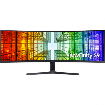 Monitor LED Samsung ViewFinity S9 LS49A950UIPXEN Curbat 49 inch DQHD VA 4 ms 120 Hz USB-C HDR
