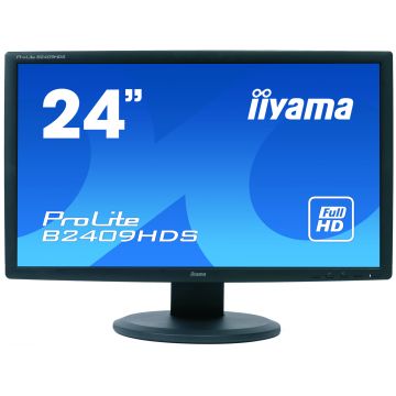 Monitor Second Hand LCD iiYama ProLite B2409HDS, 24 Inch Full HD, VGA, DVI, HDMI