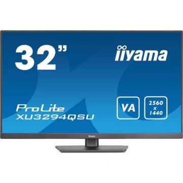 Monitor VA LED iiyama ProLite 31.5inch XU3294QSU-B1, QHD (2560 x 1440), HDMI, DisplayPort, Boxe (Negru) Monitor VA LED iiyama ProLite 31.5inch XU3294QSU-B1, QHD (2560 x 1440), HDMI, DisplayPort, Boxe (Negru)