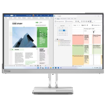 Monitor VA LED Lenovo 24.5inch L25e-40, Full HD (1920 x 1080), VGA, HDMI (Gri)
