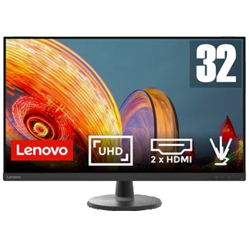 Monitor VA LED Lenovo 31.5inch D32u-40, UHD (3840 x 2160), HDMI, DisplayPort (Negru)