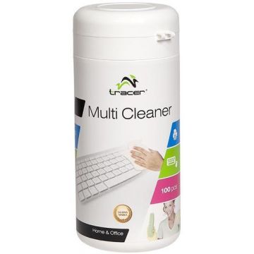 Servetele curatare Tracer TRASRO42098, pentru uz multiplu, in tub, 100 buc.