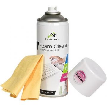 Spuma curatare Tracer TRASRO42105, 400 ml + Laveta Microfibra