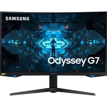 Monitor curbat gaming QLED Samsung Odyssey LC32G75TQSRXEN, 32