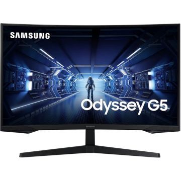 Monitor Gaming Curbat LED VA Samsung Odyssey G5 LC27G55TQBUXEN, 27