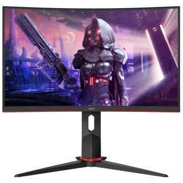 Monitor LED AOC C24G2U/BK, VA, Gaming, Curbat, 23.6
