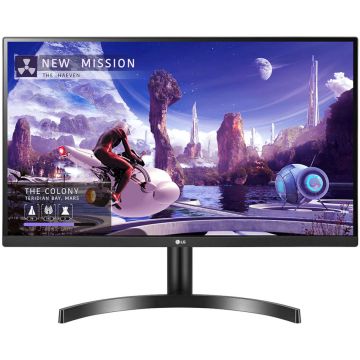 Monitor LED LG 27QN600-B.AEU, 27inch, QHD, 75hz, FreeSync, HDMI, DisplayPort, HDR10, Negru
