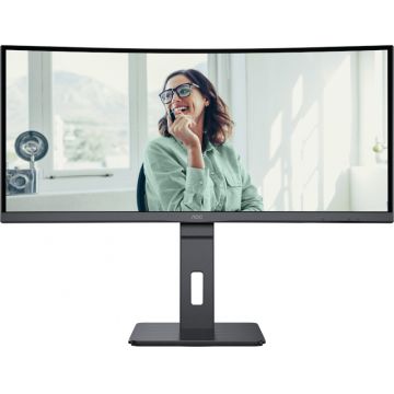 Monitor LED AOC CU34P3CV Curbat 34 inch UWQHD VA 4 ms 100 Hz USB-C