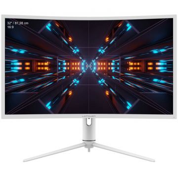 Monitor LED Gaming Curbat LC-M32-QHD-165-C-K 32 inch QHD VA 1ms 165Hz White
