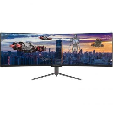 Monitor LED Gaming Curbat M49-DQHD-120-C-Q Curved 49 inch Dual QHD 6ms 120Hz Black