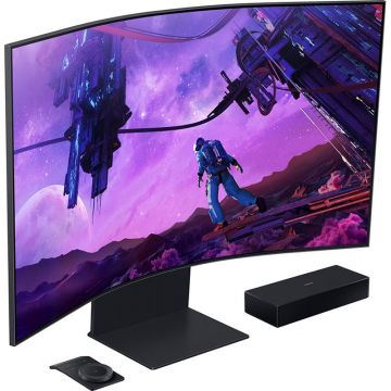 Monitor LED Gaming Curbat Odyssey Ark S55BG970NUX 54.9 inch UHD VA 165Hz Black