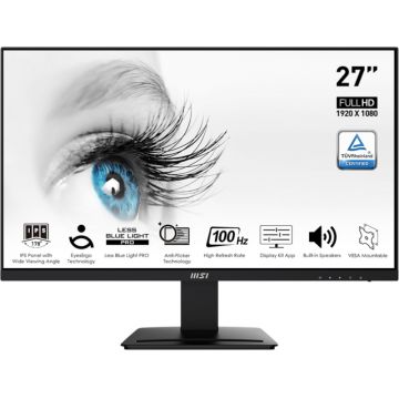 Monitor LED MSI Pro MP273A 27 inch FHD IPS 1 ms 100 Hz