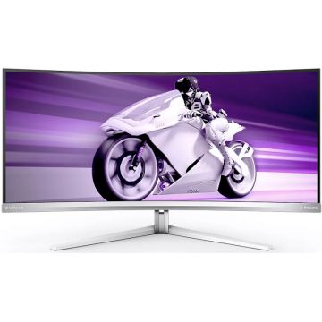 Monitor LED Philips Gaming Evnia 34M2C7600MV Curbat 34 inch UWQHD VA 2.5 ms 165 Hz KVM USB-C HDR FreeSync Premium Pro