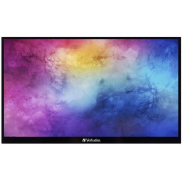 Monitor LED Verbatim Portabil 49592 Touchscreen 15.6 inch FHD IPS 6 ms 60 Hz USB-C HDR FreeSync