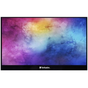 Monitor LED Verbatim Portabil 49593 Touchscreen 17.3 inch FHD IPS 6 ms 60 Hz USB-C HDR FreeSync