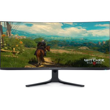 Monitor LED Alienware Gaming AW3423DWF Curbat 34 inch UWQHD QD-OLED 0.1 ms 165 Hz HDR FreeSync Premium Pro
