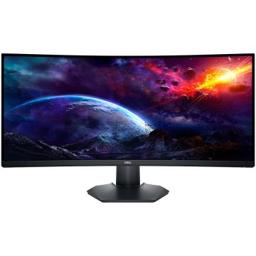 Monitor LED Dell Gaming S3422DWG 34 WQHD 3440x1440 144Hz VA AG 21:9 Curved 99% sRGB 400cd/m2 3000:1 178/178 1ms (MPRT) / 2ms GtG Flicker Free 2xHDMI 1xDP USB Hub (4xUSB 3.2) Audio Jack Free Sync Height Slant Tilt Adj Monitor LED Dell Gaming S3422DWG 34 WQHD 3440x1440 144Hz VA AG 21:9 Curved 99% sRGB 400cd/m2 3000:1 178/178 1ms (MPRT) / 2ms GtG Flicker Free 2xHDMI 1xDP USB Hub (4xUSB 3.2) Audio Jack Free Sync Height Slant Tilt Adj