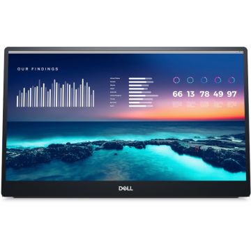 Monitor LED DELL Portabil P1424H 14 inch FHD IPS 6 ms 60 Hz USB-C