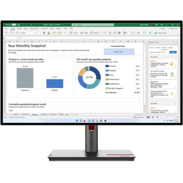 Monitor LED Lenovo ThinkVision T27h-30 27 inch QHD IPS 4 ms 60 Hz USB-C Monitor LED Lenovo ThinkVision T27h-30 27 inch QHD IPS 4 ms 60 Hz USB-C