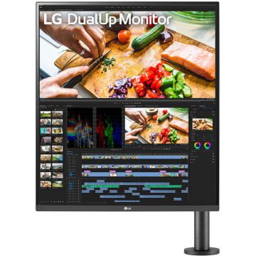 Monitor LED LG DualUp 28MQ780-B 27.6 inch SDQHD IPS 5 ms 60 Hz KVM USB-C HDR