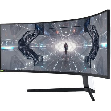 Monitor LED Samsung Gaming Odyssey G9 LC49G95TSSPXEN Curbat 49 inch DQHD VA 1 ms 240 Hz HDR FreeSync Premium Pro & G-Sync