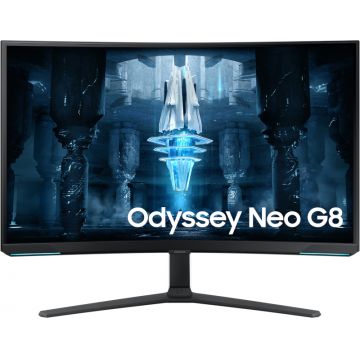 Monitor LED Samsung Gaming Odyssey Neo G8 LS32BG850NPXEN Curbat 31.5 inch UHD VA 1 ms 240 Hz HDR FreeSync Premium Pro