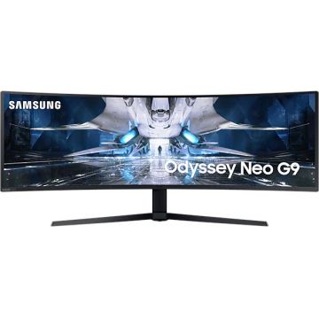 Monitor LED Samsung Gaming Odyssey Neo G9 LS49AG950NPXEN Curbat 49 inch DQHD VA 1 ms 240 Hz HDR FreeSync Premium Pro & G-Sync Compatible