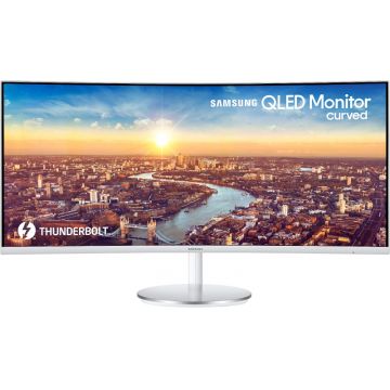 Monitor LED Samsung LC34J791WTPXEN Curbat 34 inch UWQHD VA 4 ms 100 Hz Thunderbolt FreeSync