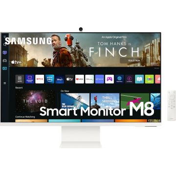 Monitor LED Samsung Smart M8 LS32BM801UUXEN 32 inch UHD VA 4 ms 60 Hz Webcam USB-C HDR