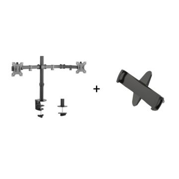 Suport TV / Monitor Blackmount LDT12-C24N pentru 2 monitoare si adaptor VESA PAD29-01 Suport TV / Monitor Blackmount LDT12-C24N pentru 2 monitoare si adaptor VESA PAD29-01
