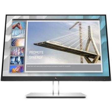 HP Monitor IPS LED HP 24 E24i G4, WUXGA (1920 x 1200), VGA, HDMI, DisplayPort, Pivot (Negru/Argintiu)