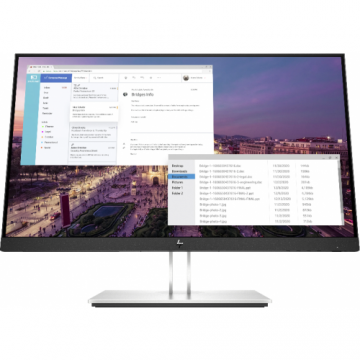 HP Monitor LED HP E23 G4, 23inch, 1920x1080, 5ms GTG, Black-Silver