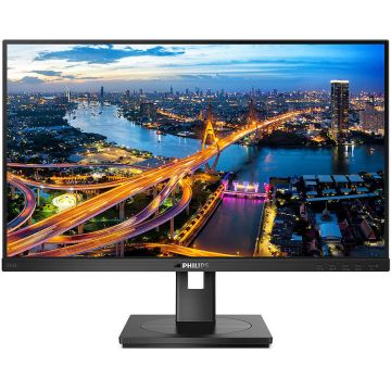 Philips Monitor IPS LED Philips 23.8 242B1/00, Full HD (1920 x 1080), VGA< DVI, HDMI, DisplayPort, Pivot, Boxe, 75 Hz (Negru)