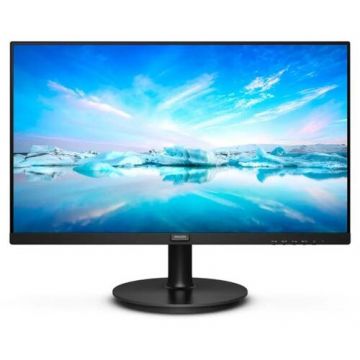 Philips Monitor LCD VA LED Philips 21.5 222V8LA/00, Full HD (1920 x 1080), VGA, HDMI, DisplayPort, Boxe, 75 Hz (Negru)