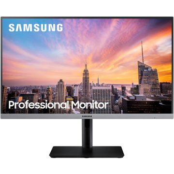Samsung Monitor LED IPS Samsung 23.8, Full HD, HDMI, FreeSync, Negru/Gri