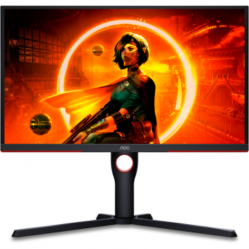 AOC Monitor Gaming AOC 25G3ZM 24.5 Full HD, WLED, VA, 240Hz, 1MS, HDMI, DisplayPort, USB hub, Pivot